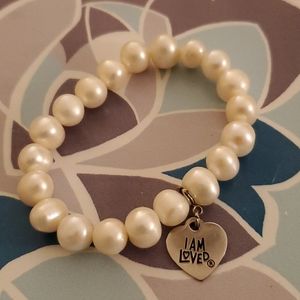 Genuine fresh water pearl bracelet